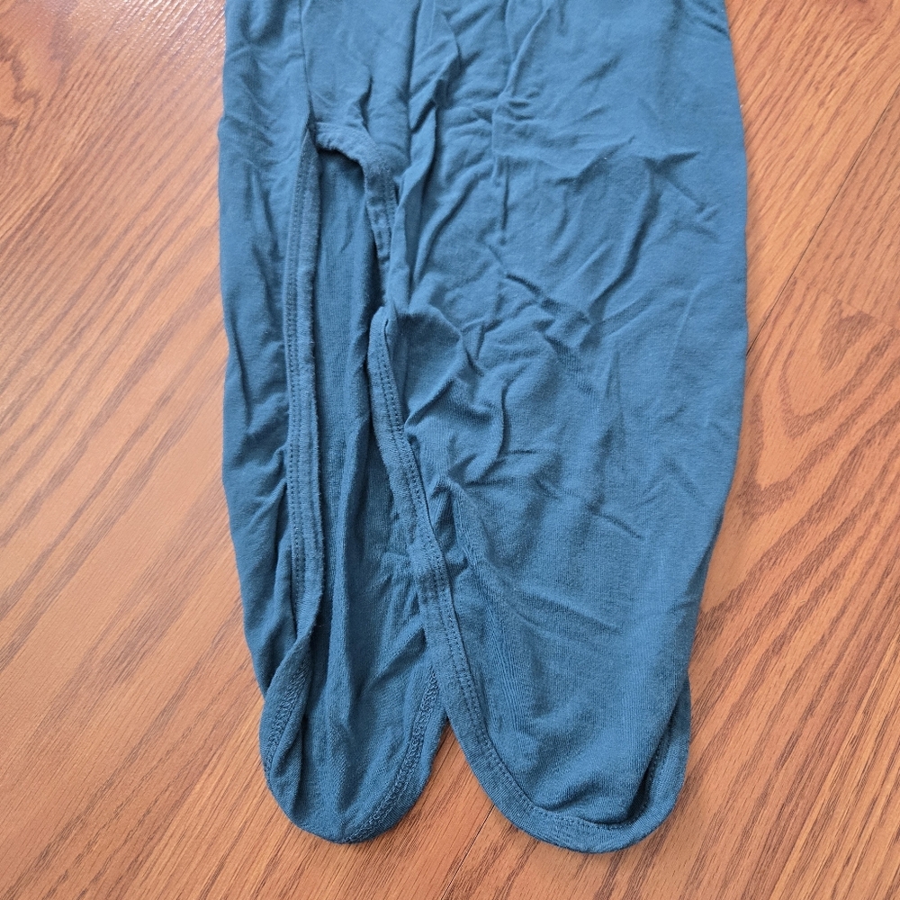Baby Noah Teal Long Sleeve Baby Gown Tie Sleep Sack Newborn Infant Unisex NB-3M - Picture 7 of 7